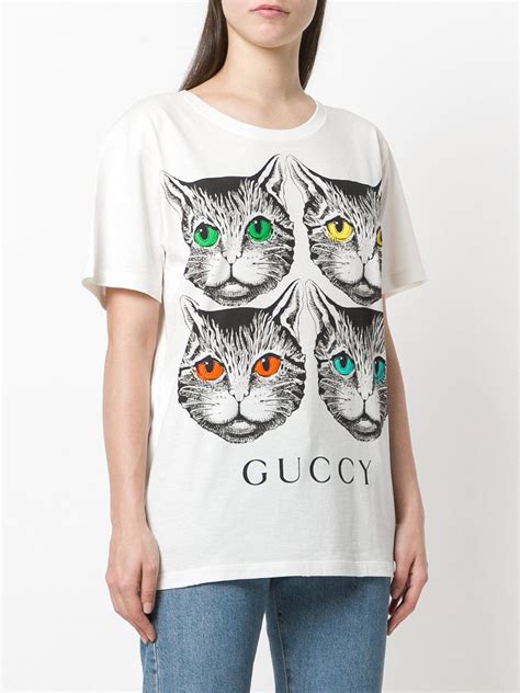 gucci cat t shirt mens|gucci tote with cat.